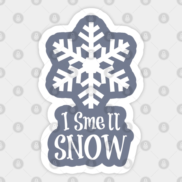 I smell snow Sticker by Stars Hollow Mercantile